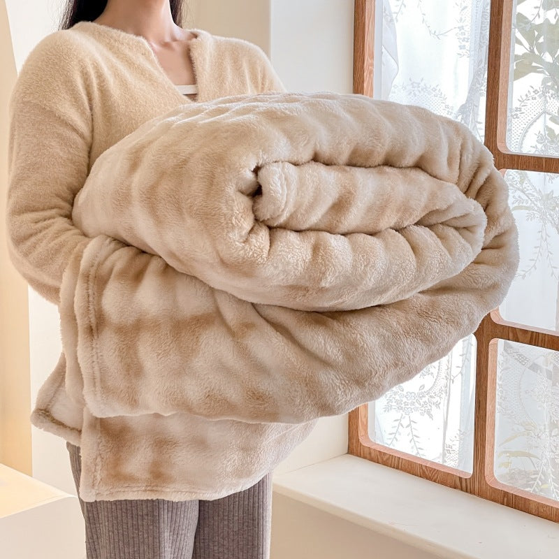 Ultra-Plush Gradient Bubble Fleece Blanket