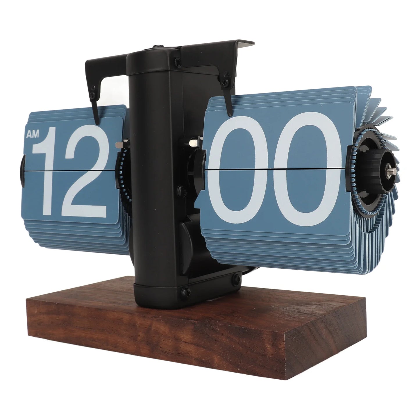 Retro Flip Down Clock – Battery-Powered Mechanical Timepiece for Desk, Shelf, or Office Decor
