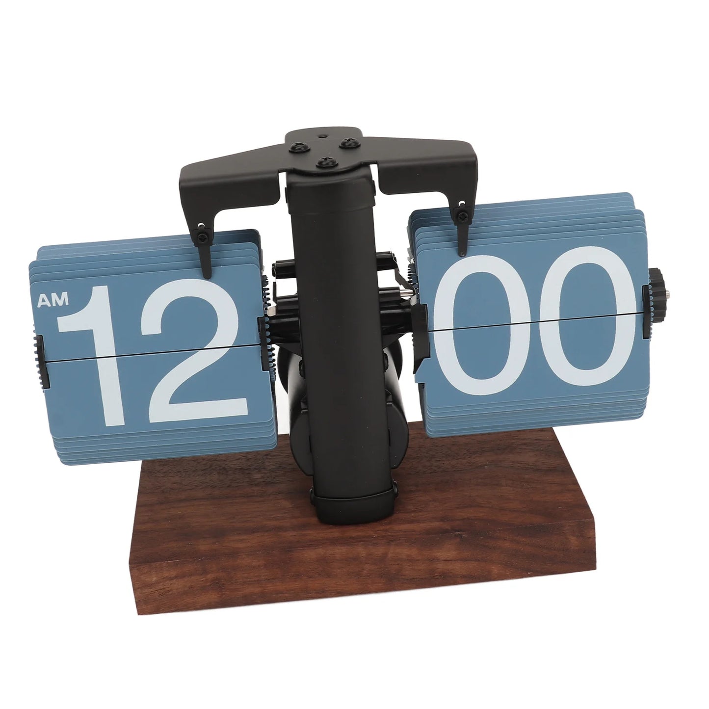 Retro Flip Down Clock – Battery-Powered Mechanical Timepiece for Desk, Shelf, or Office Decor