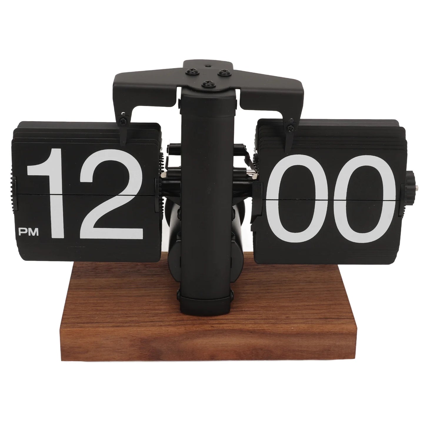 Retro Flip Down Clock – Battery-Powered Mechanical Timepiece for Desk, Shelf, or Office Decor