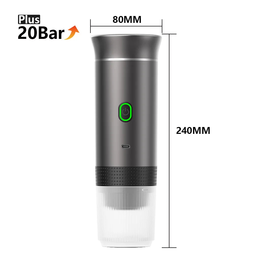 Wireless 3-in-1 Portable Espresso Machine | Barista-Grade Coffee Anywhere