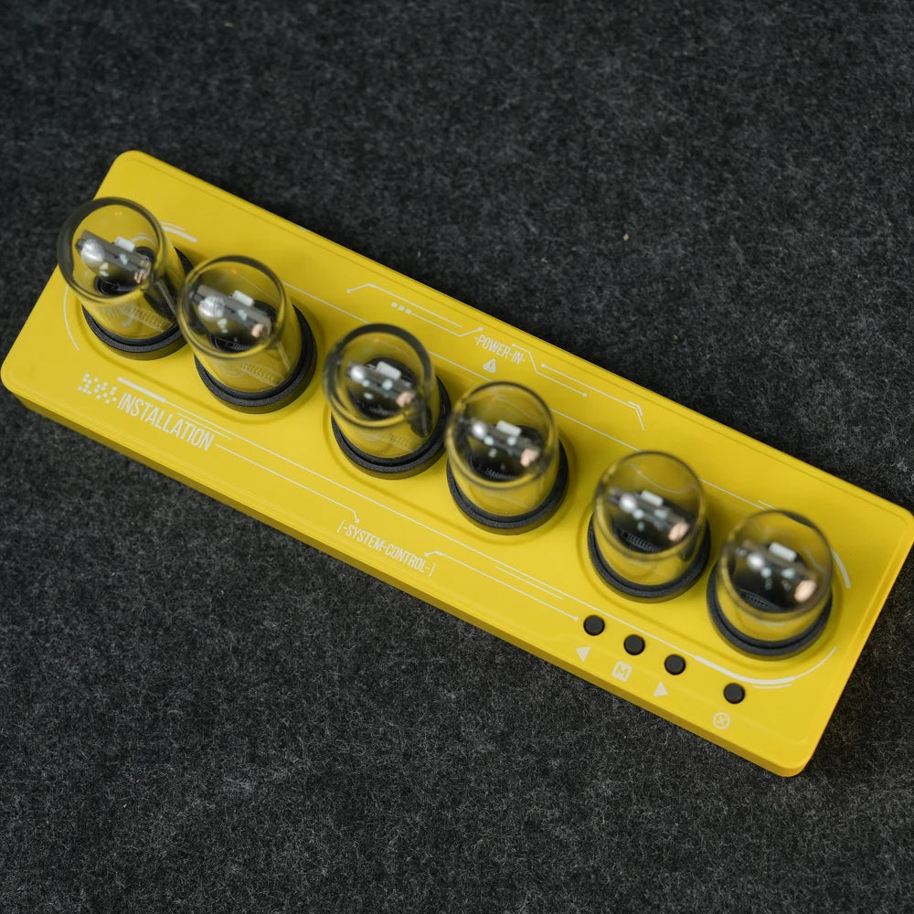 Yellow Nixie Digital Clock