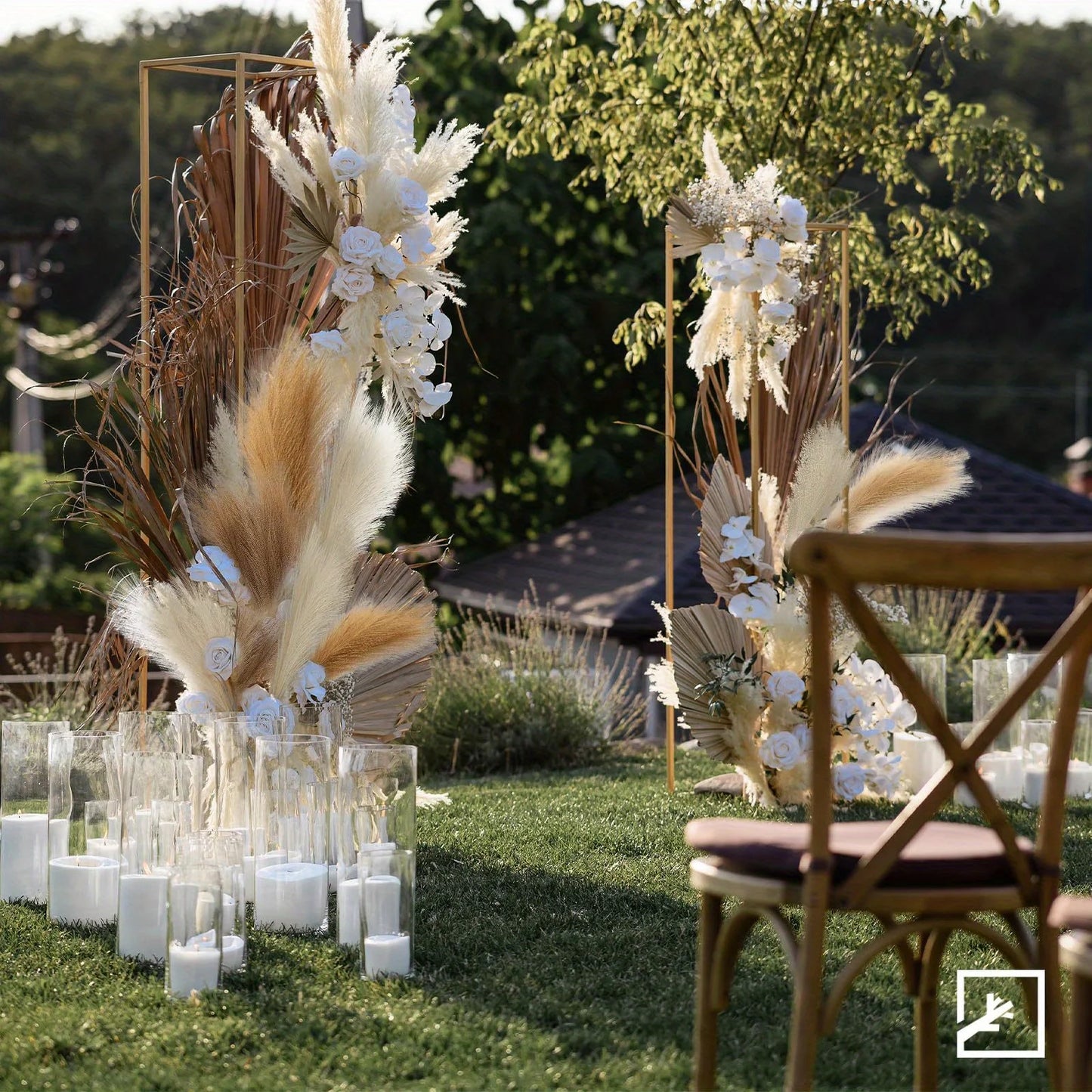 6PCS Artificial Pampas Grass – Fluffy Faux Floral Decor for Vases & Events