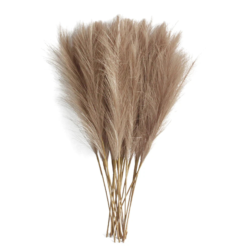 6PCS Artificial Pampas Grass – Fluffy Faux Floral Decor for Vases & Events