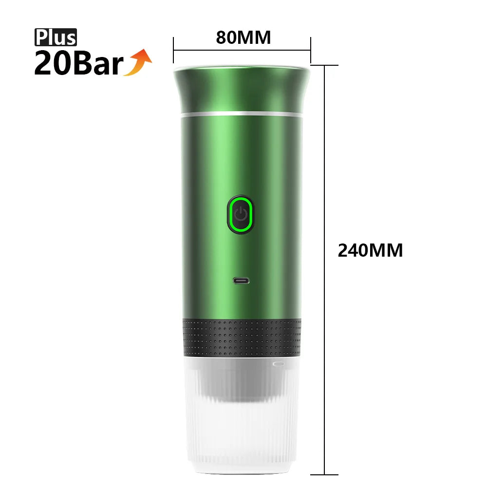Wireless 3-in-1 Portable Espresso Machine | Barista-Grade Coffee Anywhere