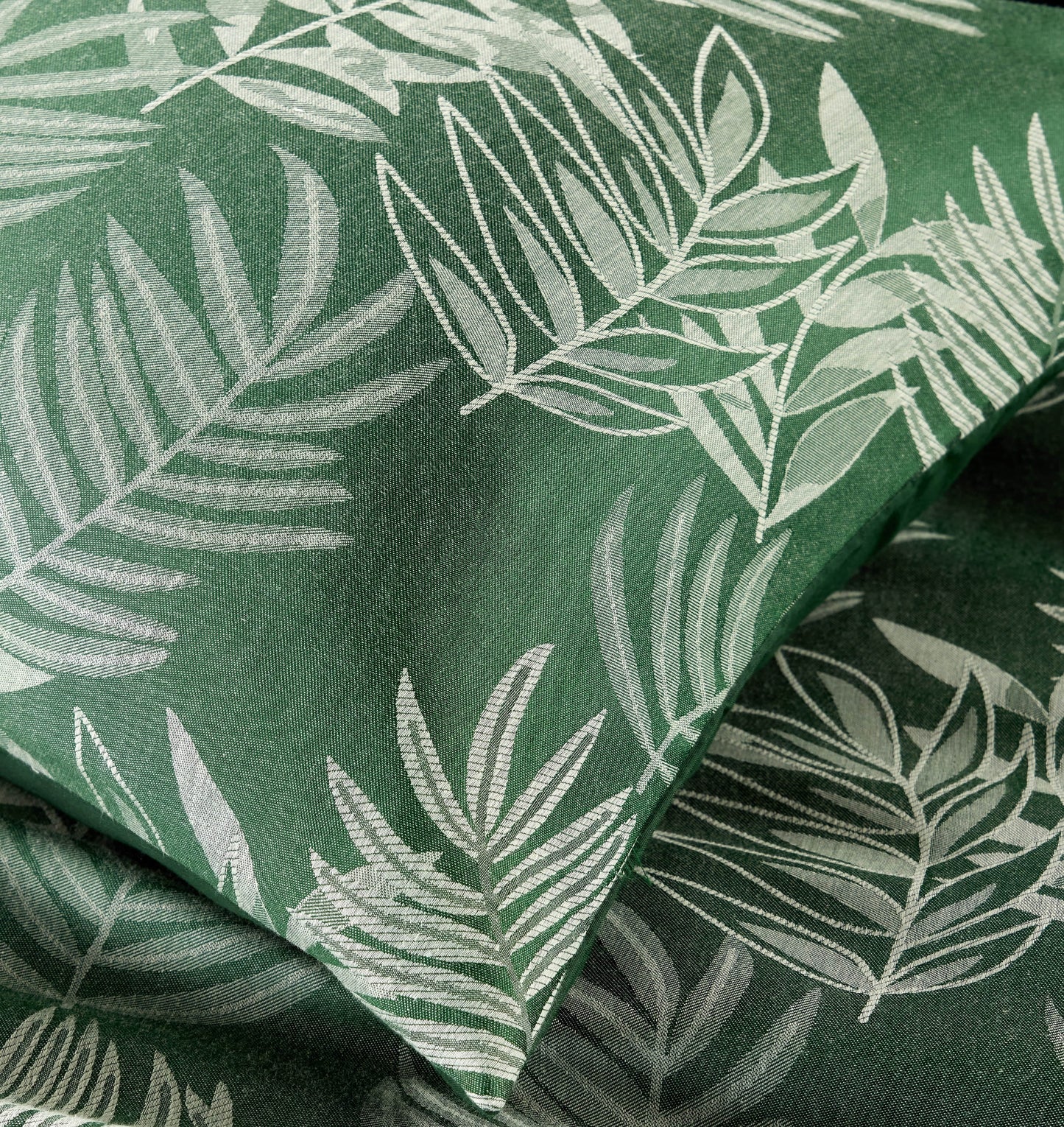 Leaf Jacquard Reversible Duvet Cover Sets in Grey and Pink with Cotton Blend for Ultimate Comfort Eco-Friendly Bedding in King Queen Double Single Sizes