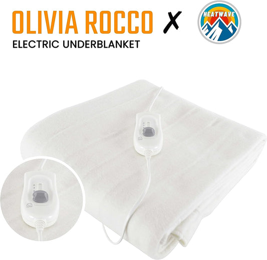 Ultra Soft Electric Heated Underblanket with Adjustable Heat Settings & Overheat Protection in Single Double King Sizes