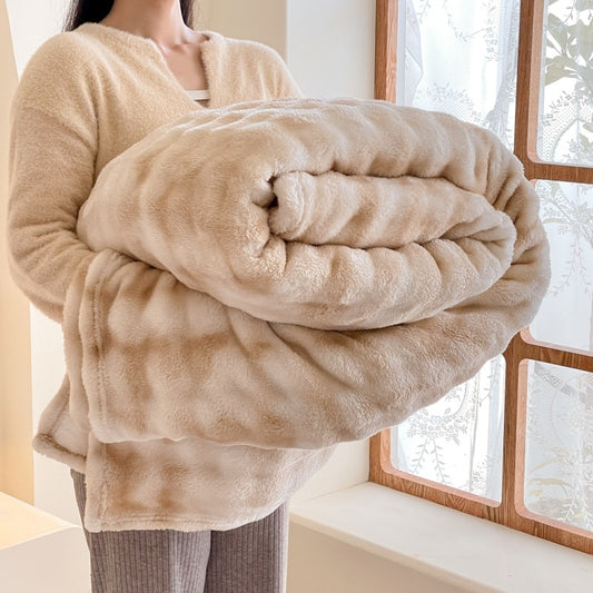 Ultra-Plush Gradient Bubble Fleece Blanket