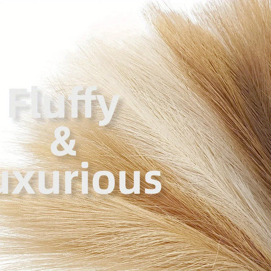 6PCS Artificial Pampas Grass – Fluffy Faux Floral Decor for Vases & Events