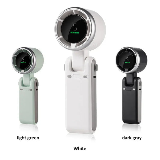 UltraFold™ 5-Speed Portable Turbo Fan – Compact, Rechargeable, and Foldable