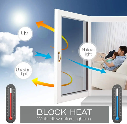 One-Way Mirror Silver Window Film – UV Blocking, Heat Insulation & Privacy Glass Tint