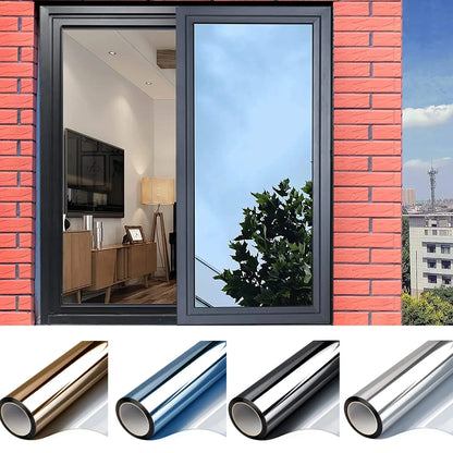 One-Way Mirror Silver Window Film – UV Blocking, Heat Insulation & Privacy Glass Tint