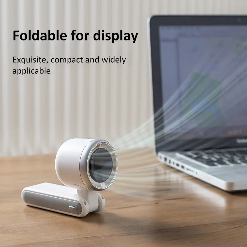 UltraFold™ 5-Speed Portable Turbo Fan – Compact, Rechargeable, and Foldable