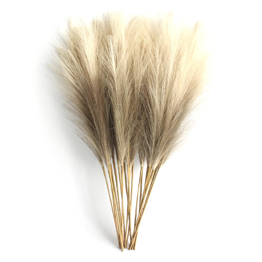 6PCS Artificial Pampas Grass – Fluffy Faux Floral Decor for Vases & Events