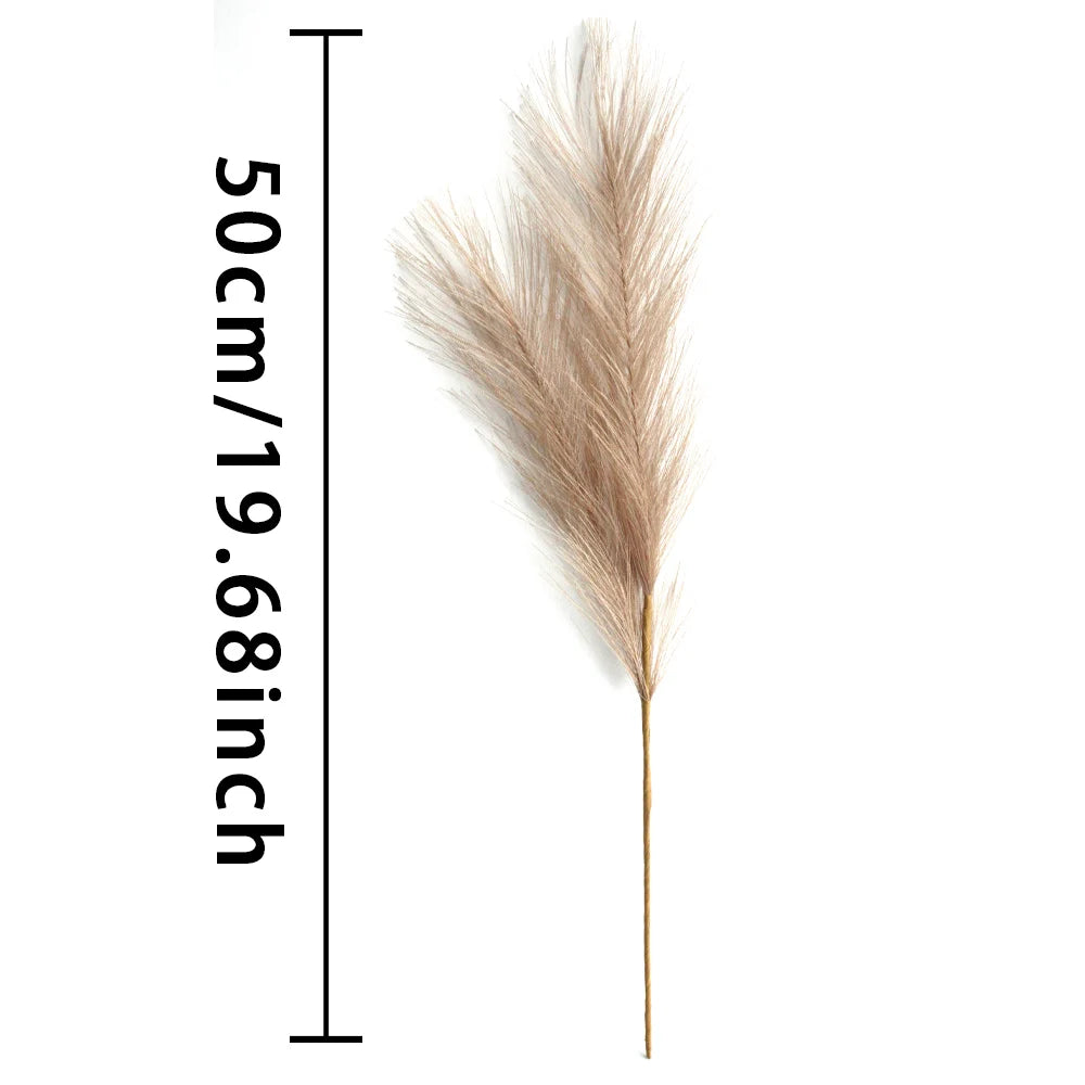 6PCS Artificial Pampas Grass – Fluffy Faux Floral Decor for Vases & Events