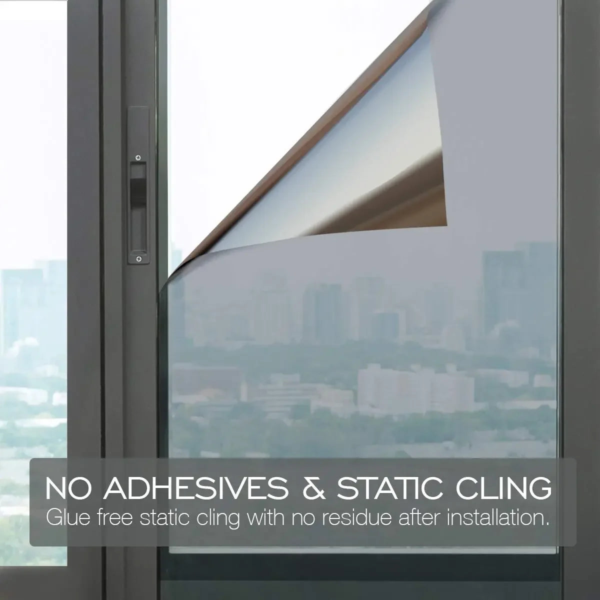 One-Way Mirror Silver Window Film – UV Blocking, Heat Insulation & Privacy Glass Tint