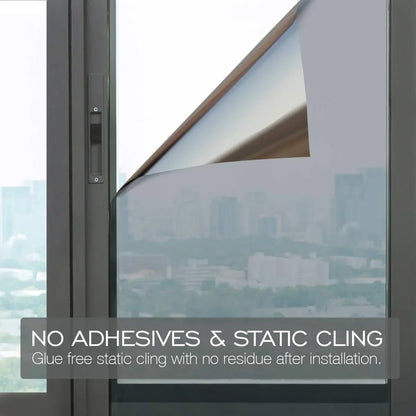 One-Way Mirror Silver Window Film – UV Blocking, Heat Insulation & Privacy Glass Tint