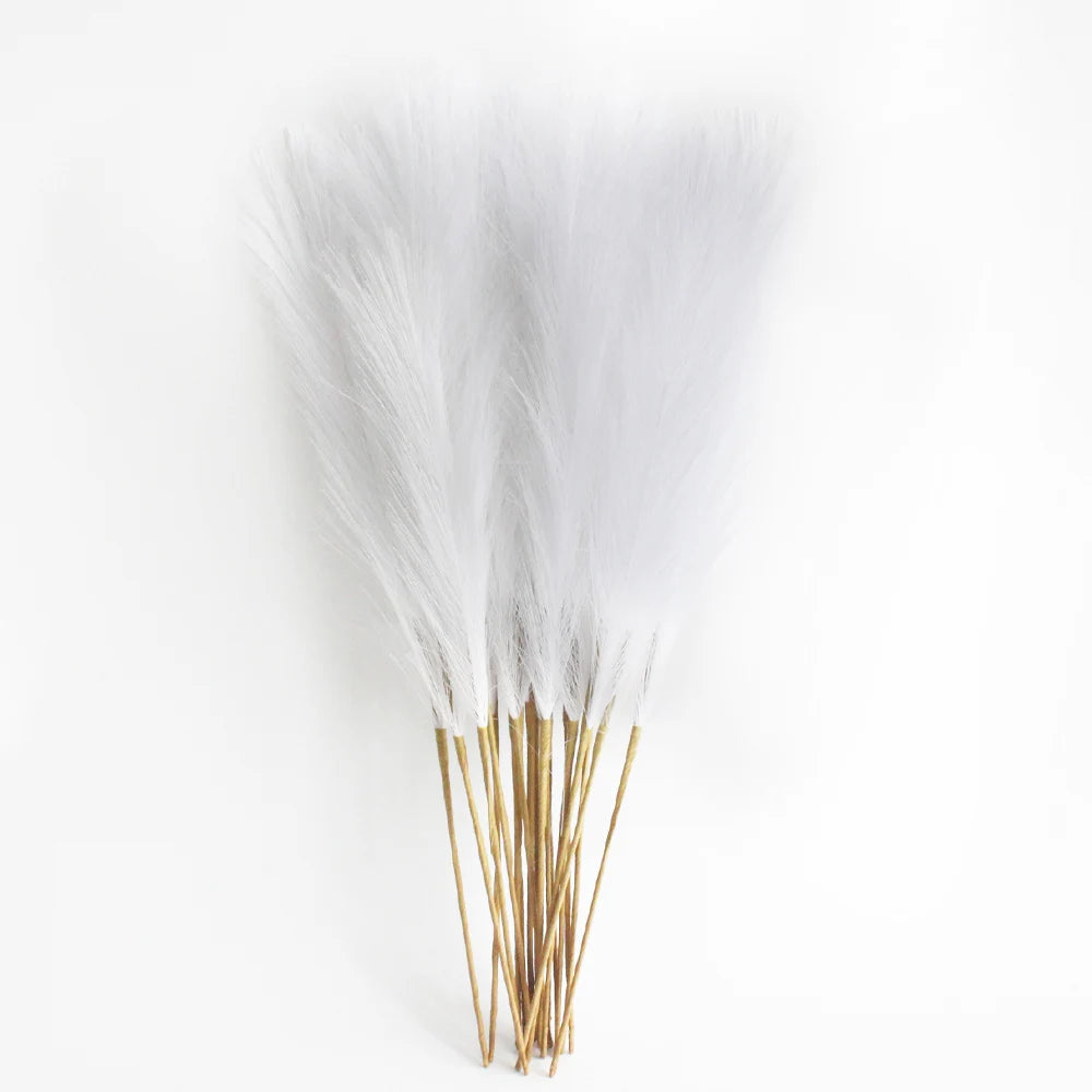 6PCS Artificial Pampas Grass – Fluffy Faux Floral Decor for Vases & Events