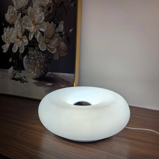 GlowLoop Donut Ambient Lamp – Bauhaus-Inspired Touch Night Light (USB Plug)