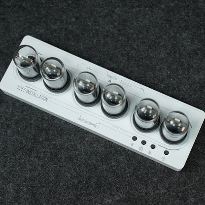 White Nixie Digital Clock