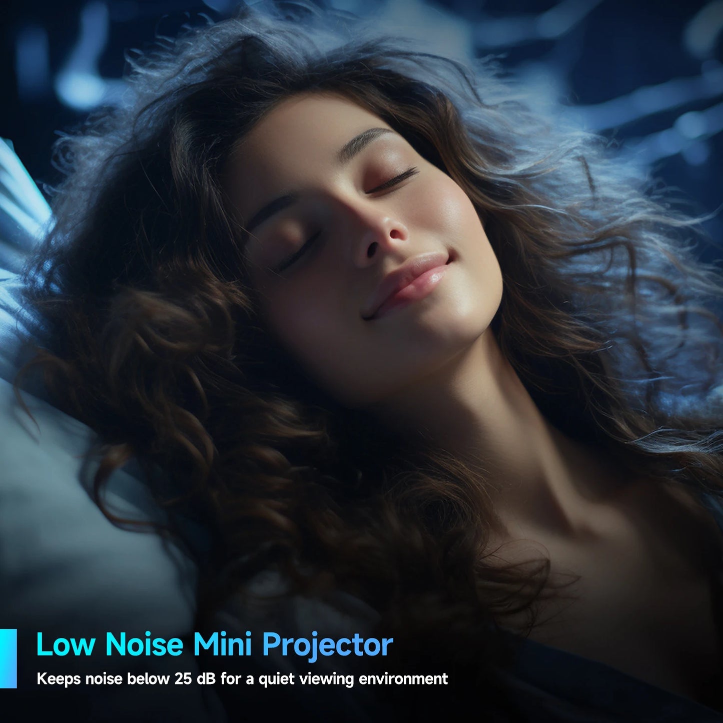 HY320 Mini Projector – Native 720P, 300 ANSI, Wi-Fi 6, Bluetooth 5.0, Android 11, 200” Display