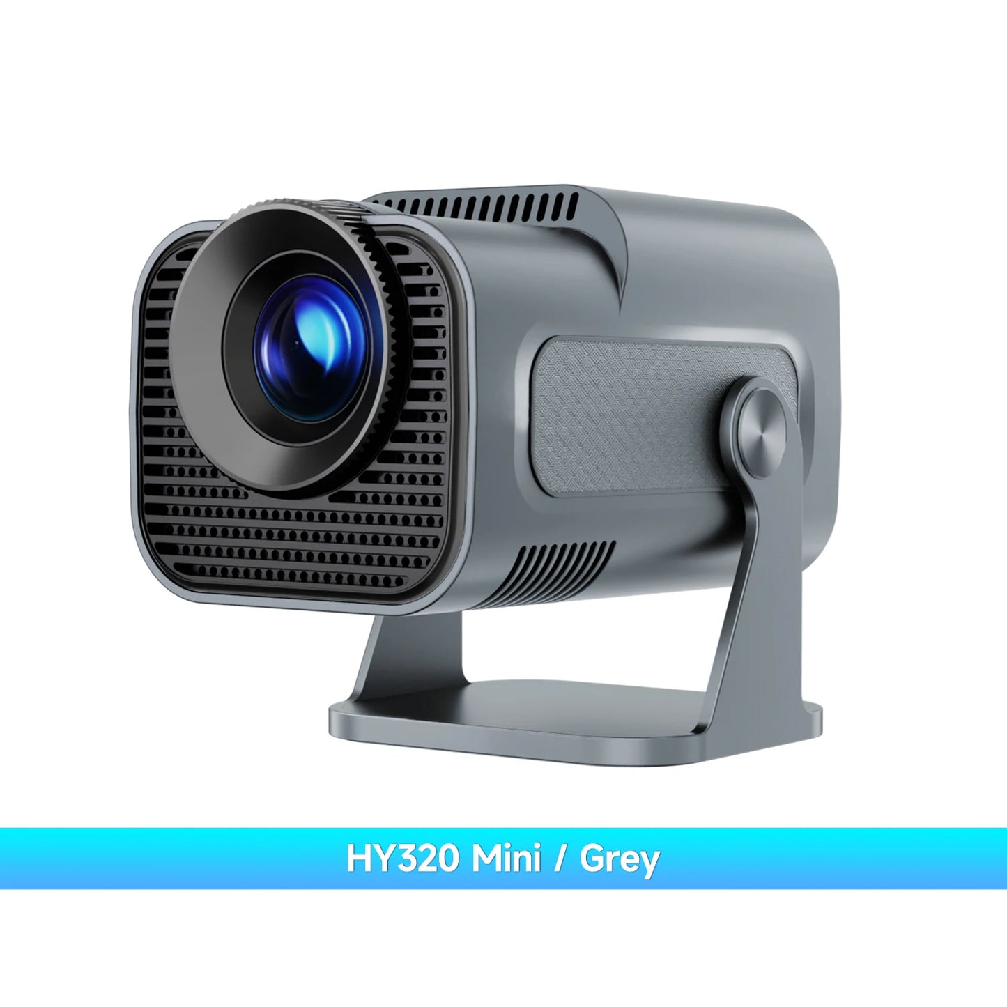HY320 Mini Projector – Native 720P, 300 ANSI, Wi-Fi 6, Bluetooth 5.0, Android 11, 200” Display