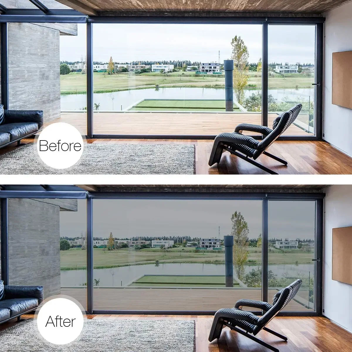 One-Way Mirror Silver Window Film – UV Blocking, Heat Insulation & Privacy Glass Tint