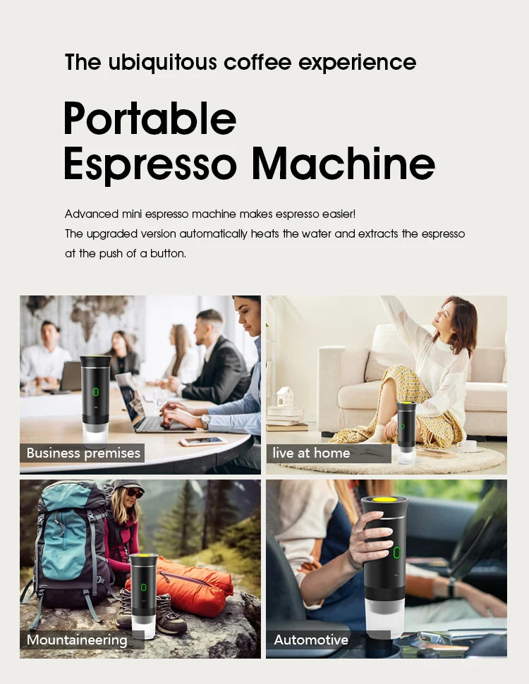 Wireless 3-in-1 Portable Espresso Machine