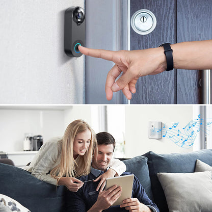 WiFi Smart Video Doorbell – 1080P Full HD | PIR Motion Detection | Two-Way Audio | Secure Cloud Storage