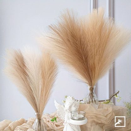 6PCS Artificial Pampas Grass – Fluffy Faux Floral Decor for Vases & Events