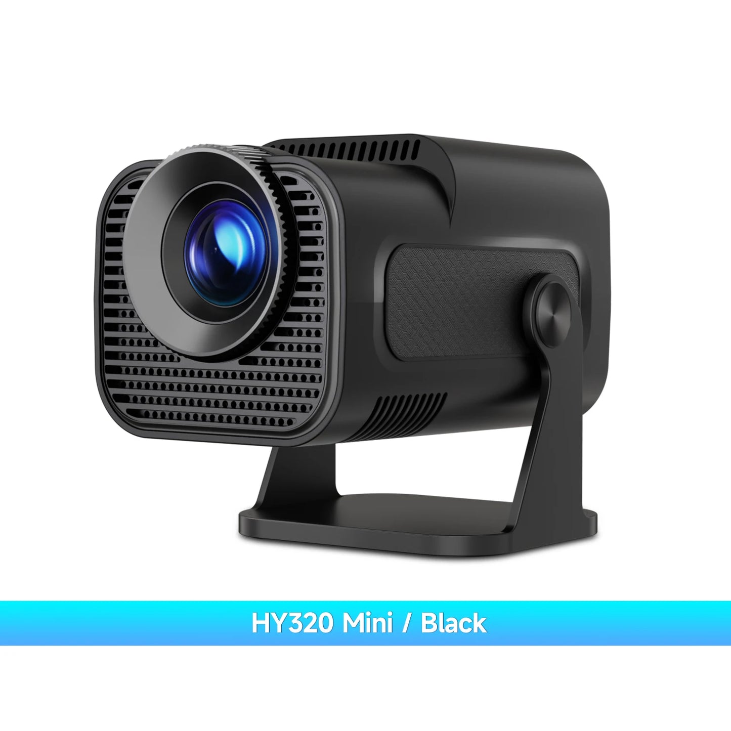 HY320 Mini Projector – Native 720P, 300 ANSI, Wi-Fi 6, Bluetooth 5.0, Android 11, 200” Display