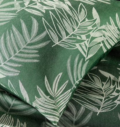 Leaf Jacquard Reversible Duvet Cover Sets in Grey and Pink with Cotton Blend for Ultimate Comfort Eco-Friendly Bedding in King Queen Double Single Sizes