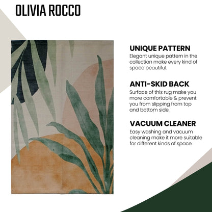 Printed Rug Sabine Design Modern Non-Slip Soft Durable Floor Rug for Living Room Bedroom Office